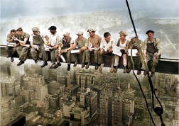 Puzzle Déjeuner au sommet d’un gratte-ciel 1000 pièces