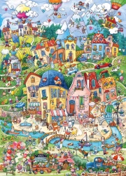 Puzzle heye happy town: good morning! 1000 pieces