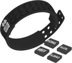 PIXIE CREW silicone bracelet with pixels – black