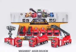 Metalen model van een brandweerwagen 1:32