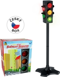 Stoplicht op batterijen met realistische functies