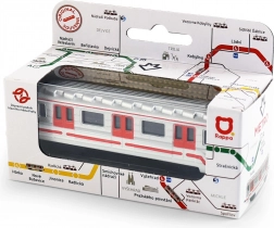 Mini metalen metrotrein 8 cm