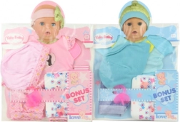 Kleertjes voor pop van 40 cm met luier en speen