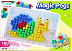 mozaïek met pinnetjes 240 stuks, 15 mm