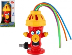 garden water sprinkler shaped like a hydrant for kids