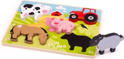 Bigjigs Toys puzzle à encastrer en bois ferme