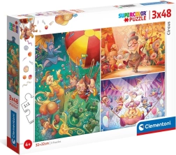 CLEMENTONI Puzzle Cirque 3x48 pièces