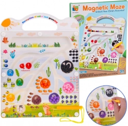 Magnetisch leerspel met doolhof – kleuren en tellen leren