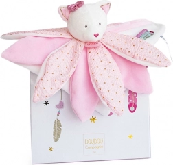 Cadeauset - pluchen knuffel Roze kat 26 cm