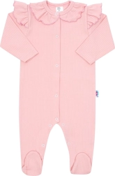 New Baby Stripes cotton baby sleepsuit, pink, size 86 (12–18 months)