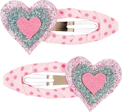 Haarspeldjes met hartjes - 2 stuks