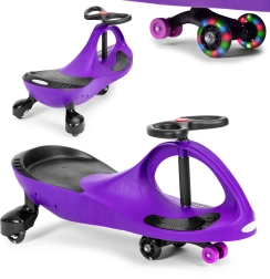 Wiggle car loopauto met LED-wielen paars ECOTOYS