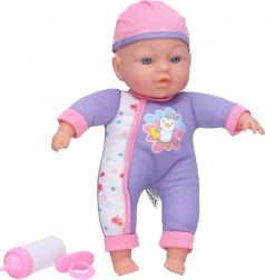Baby met geluiden 31 cm met zacht lichaam en accessoires