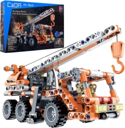 Bloc de construction CaDA grue mobile 22 cm, orange, à rétrofriction, 272 pièces