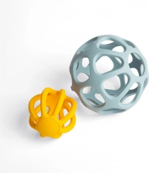 actieve siliconen ballen BIGJIGS TOYS voor baby’s (set van 2 stuks)