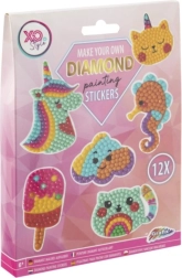 Diamond Painting Stickers Unicorn 12 pcs