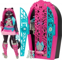 Monster High Spookachtige geheimen Catty Noir – speelgoed met kledingkast en verrassingen