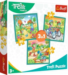 Puzzel Treflíci 3-in-1 – maak kennis met de Treflíki’s (20, 36 en 50 stukjes)