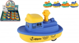 kunststof bootje met vliegwiel druk en rij 10 cm