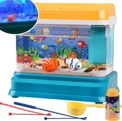 Interactive glowing aquarium lamp + magnetic fish ZA4367