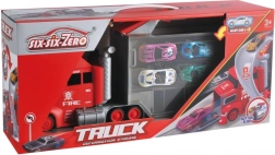 Speelset vrachtwagen met katapult en 4 autootjes