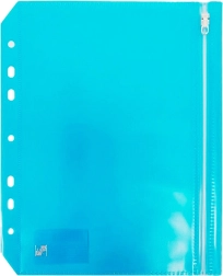 Mapje met ritssluiting formaat A5 blauw