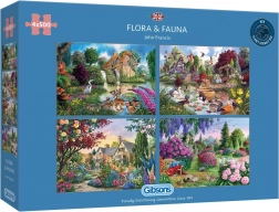 Gibsons Puzzle Flora and Fauna 4x500 pieces