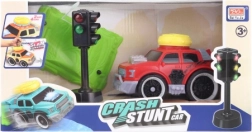 Voiture de course à piles avec feu de signalisation