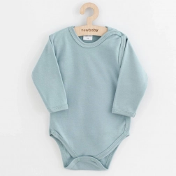 baby bodysuit with full opening new baby classic ii dark mint