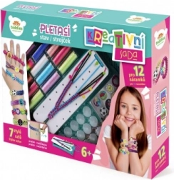 creatieve set voor het maken van armbanden met weefraam en accessoires