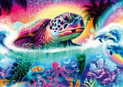 Neon Turtle Puzzle 1000 Pieces SCHMIDT
