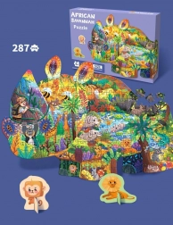 Safari-puzzelset 287 stukjes