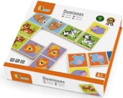 Houten domino met dieren
