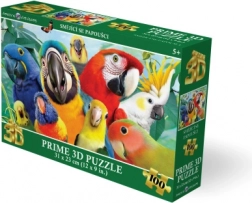 3D Puzzle Smiling Parrots 100 Pieces