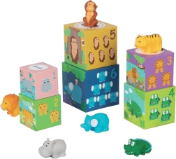Blokken met Safari-dieren voor kinderen van 2Kids Toys