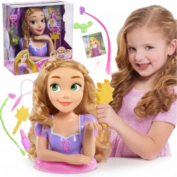 DISNEY Princess Rapunzel Styling Head with Accessories, 13 Pieces