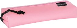 Brede PU etui PASTELINI met elastische band roze