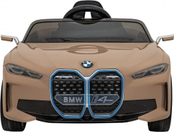 Elektrische kinderauto BMW i4 met afstandsbediening – Goud