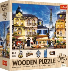 Houten puzzel TREFL Franse straat 1000 stukjes