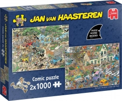 JUMBO puzzle Safari and Storm 2x1000 pieces