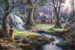 Puzzle Snow White and the Seven Dwarfs Cottage 1000 pieces