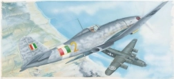 Plastic airplane model Fiat G.55 1:48