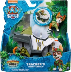 paw patrol: junglevoertuig tracker – transformerende auto met lanceerder