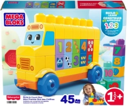 Mega Bloks autobus ludique avec apprentissage du comptage