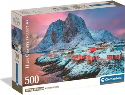 Puzzel Hamnoy-dorp 500 stukjes CLEMENTONI