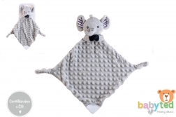 Olifant knuffeldoekje met bijtring en rammelaar BABYTED 25 × 25 cm