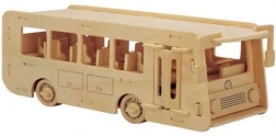 Woodcraft Houten 3D-puzzel bus