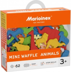 Creatieve bouwset Mini Waffle Dieren 62 stuks