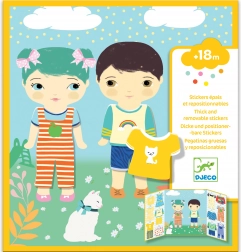 Verplaatsbare stickers voor kinderen Kleding van Djeco