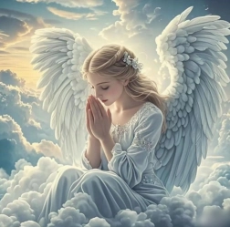 Norimpex Diamant schilderen Biddende engel 30x40 cm